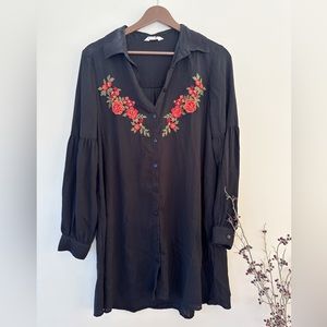 Jack by BB Dakota Western Floral Shirt Dress